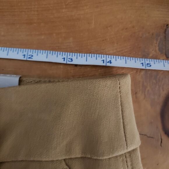 Chico's Size 00 XSmall Tan Dress Straight Leg Cropped Ankle Pants NWT - Picture 7 of 9